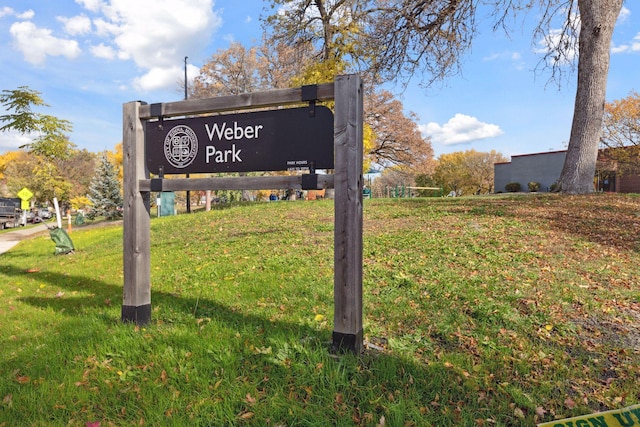 4011 Grimes Ave S, Edina, MN 55416 - community sign with a yard