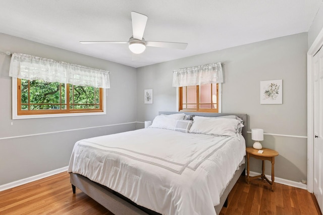 4011 Grimes Ave S, Edina, MN 55416 - bedroom with wood finished floors and ceiling fan