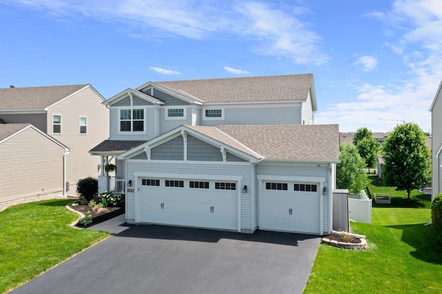 1174 139th St E, Rosemount, MN 55068 - view of front of property with an attached garage, driveway, a front yard, and roof with shingles