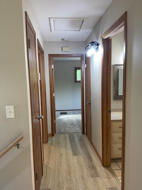 240 12th Ave, Grand Rapids, MN 55744 - hallway with light wood-style floors