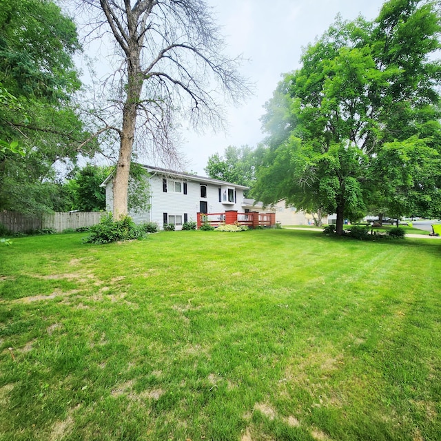 306 Parkview Curv, Zumbrota, MN 55992 - view of yard featuring a deck