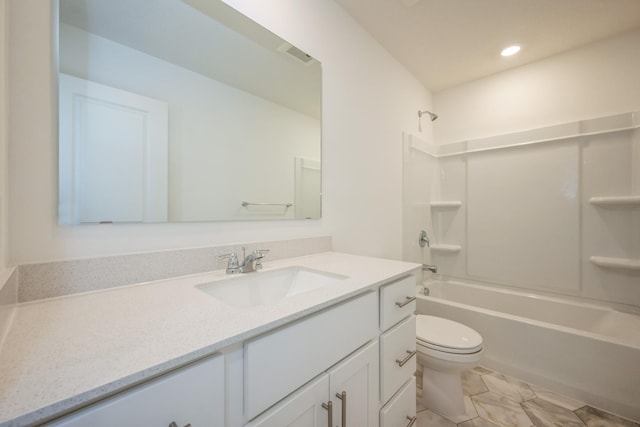 6266 205th St N, Forest Lake, MN 55025 - full bath featuring vanity, bathing tub / shower combination, and recessed lighting