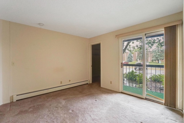 2485 Canabury Dr Unit 116, Little Canada, MN 55117 - carpeted empty room with a baseboard heating unit and a smoke detector