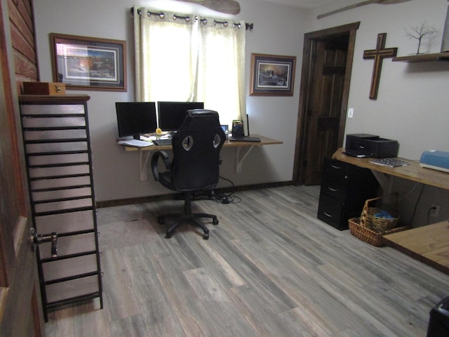 1103 15th St, Montevideo, MN 56265 - home office with wood finished floors