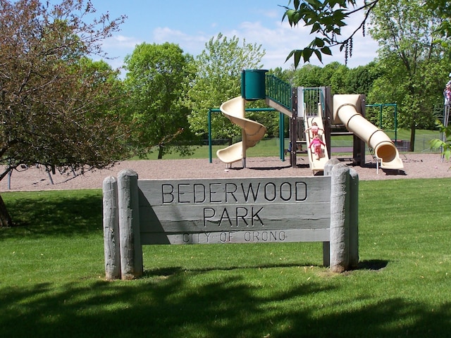 577 Park Ln, Orono, MN 55356 - community sign with a lawn