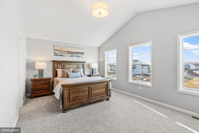 1013 2nd St NW, Delano, MN 55328 - bedroom featuring vaulted ceiling and light colored carpet