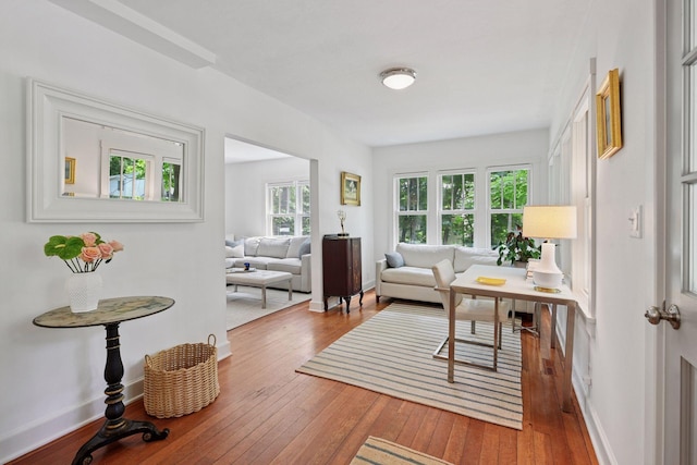 3815 Deephaven Ave, Deephaven, MN 55391 - living area with wood-type flooring and baseboards