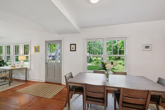 3815 Deephaven Ave, Deephaven, MN 55391 - dining space with hardwood / wood-style floors and baseboards
