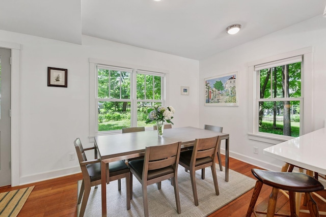 3815 Deephaven Ave, Deephaven, MN 55391 - dining area featuring plenty of natural light and wood finished floors