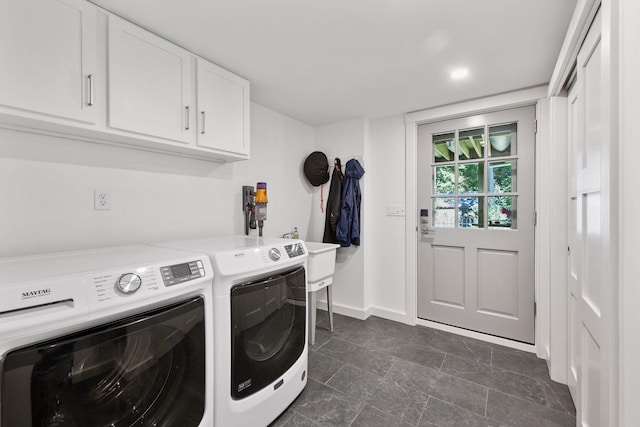 3815 Deephaven Ave, Deephaven, MN 55391 - laundry area with cabinet space and separate washer and dryer
