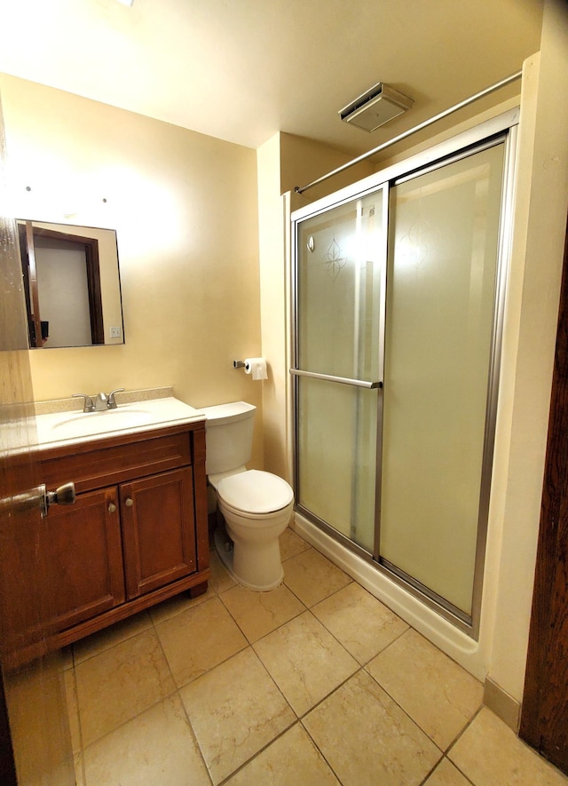 8921 49th Ave N, New Hope, MN 55428 - full bath with vanity, a stall shower, and tile patterned flooring