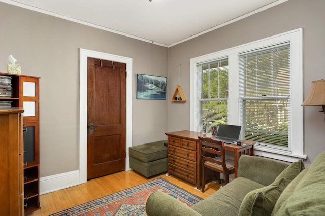 1914 Grand Ave, Saint Paul, MN 55105 - home office with wood finished floors and ornamental molding