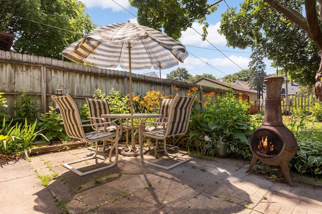 1914 Grand Ave, Saint Paul, MN 55105 - fenced backyard featuring a patio and outdoor dining space