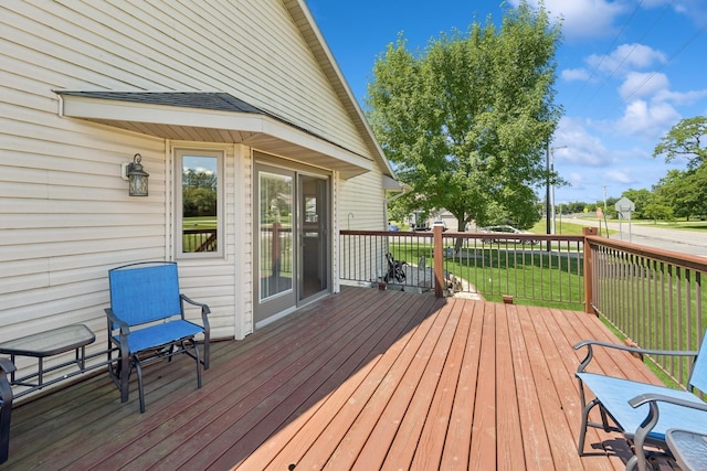 24482 18th Ave, Saint Augusta, MN 56301 - wooden terrace with a yard