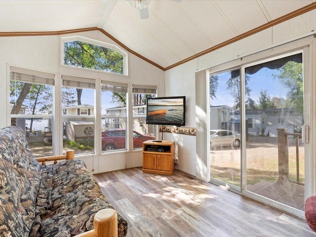15827 Wilderness Trl Unit 30, Crosslake, MN 56442 - sunroom with vaulted ceiling