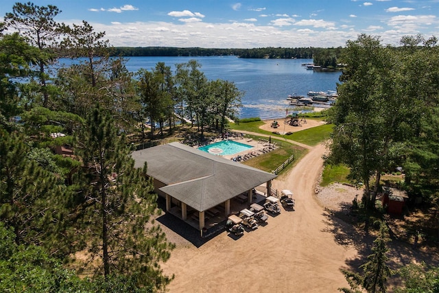 15827 Wilderness Trl Unit 30, Crosslake, MN 56442 - bird's eye view of a large body of water