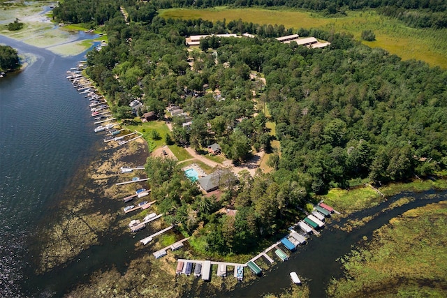 15827 Wilderness Trl Unit 30, Crosslake, MN 56442 - view of property location with a nearby body of water and a forest