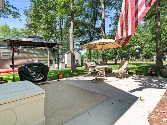 15827 Wilderness Trl Unit 112, Crosslake, MN 56442 - view of patio with a gazebo and area for grilling