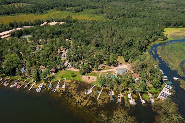 15827 Wilderness Trl Unit 112, Crosslake, MN 56442 - view of property location featuring a heavily wooded area and a nearby body of water