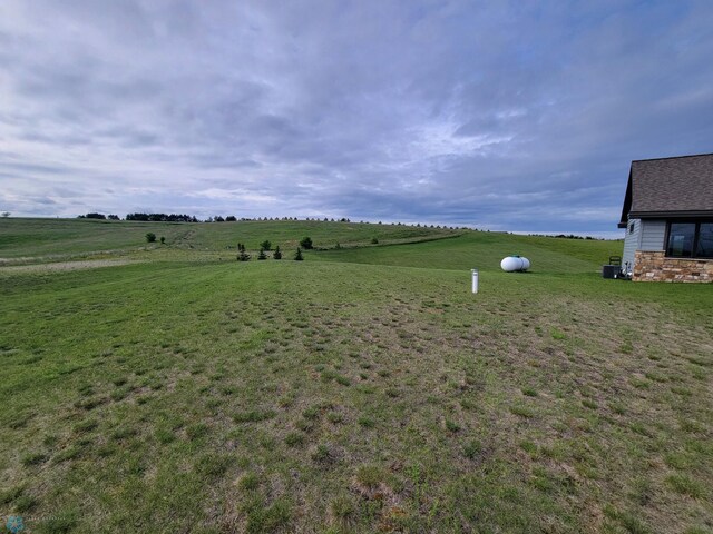 11003 Eagles Nest Ct, Audubon, MN 56511 - view of green lawn featuring a view of countryside