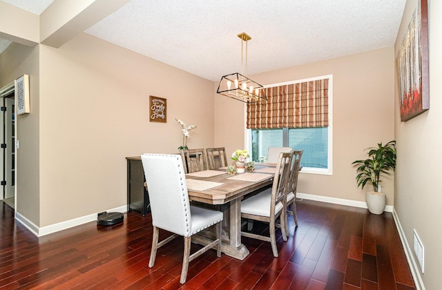 6274 Zircon Ln N, Maple Grove, MN 55311 - dining area featuring a chandelier and dark wood-style flooring