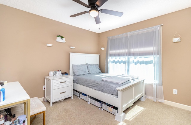 6274 Zircon Ln N, Maple Grove, MN 55311 - bedroom with light carpet and ceiling fan