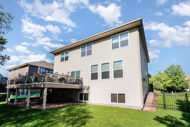 6274 Zircon Ln N, Maple Grove, MN 55311 - rear view of house with a deck