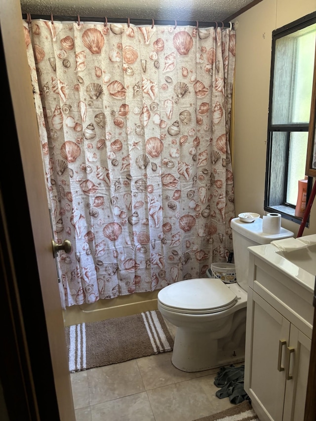 77165 Stepan Rd, Kettle River Twp, MN 55795 - full bathroom with vanity, tile patterned flooring, and shower / bath combo