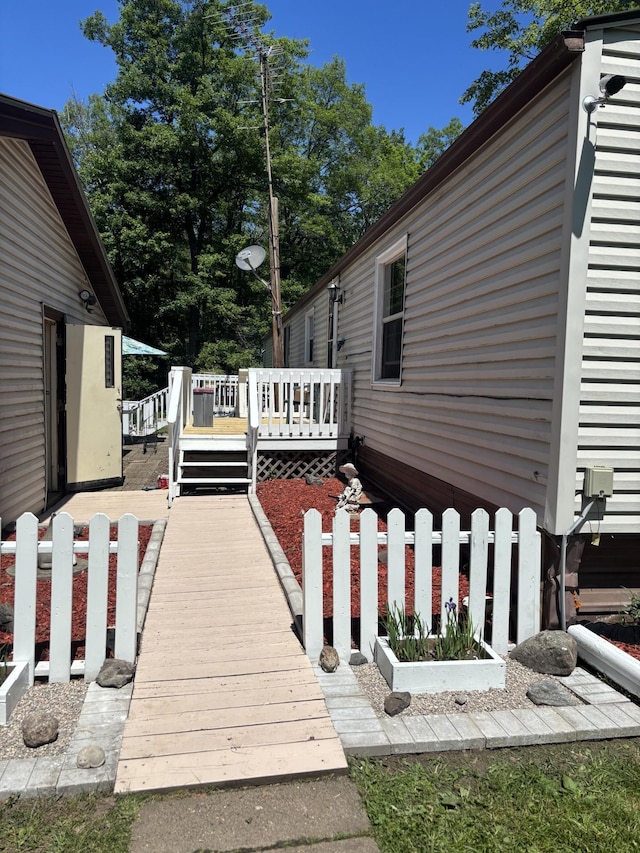 77165 Stepan Rd, Kettle River Twp, MN 55795 - view of wooden deck