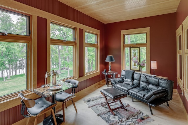 31767 Deacons Way, Pequot Lakes, MN 56472 - living area with plenty of natural light and light wood finished floors