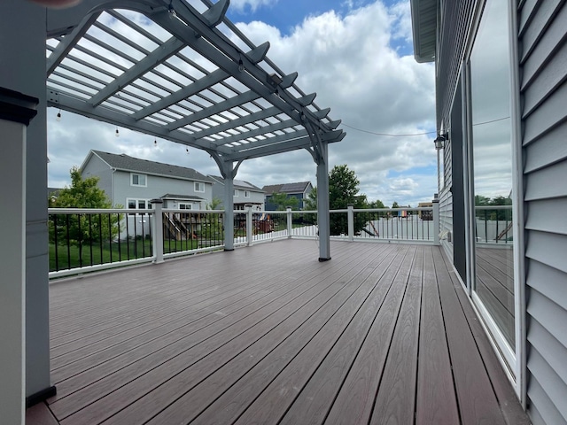 5437 154th St W, Apple Valley, MN 55124 - wooden deck with a pergola
