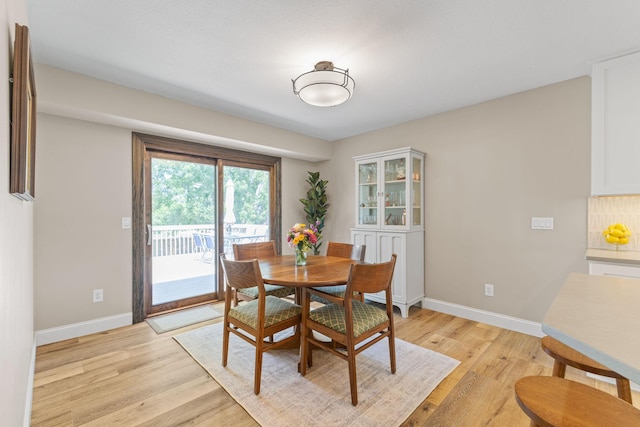 12816 95th Ave N, Maple Grove, MN 55369 - dining area featuring light wood-style floors and baseboards