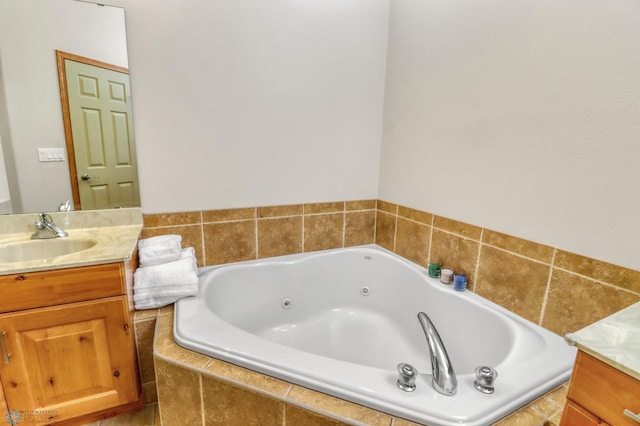 4375 58th St S, Fargo, ND 58104 - full bath featuring vanity and a jetted tub