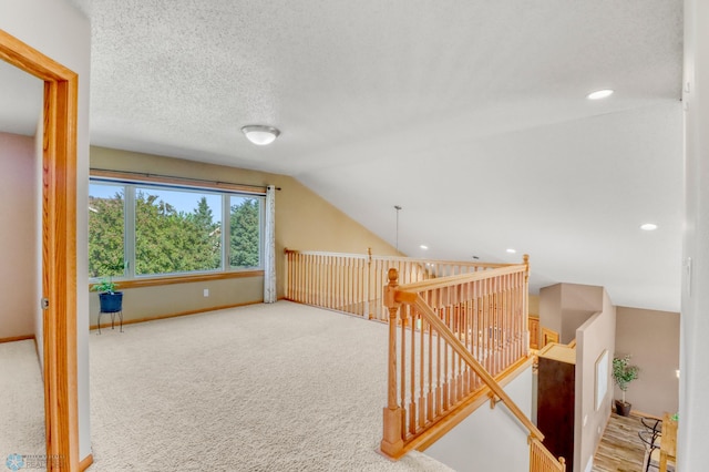 4375 58th St S, Fargo, ND 58104 - bonus room featuring carpet floors, lofted ceiling, and recessed lighting