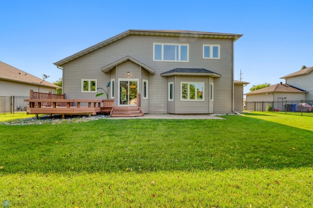 4375 58th St S, Fargo, ND 58104 - rear view of property with a deck