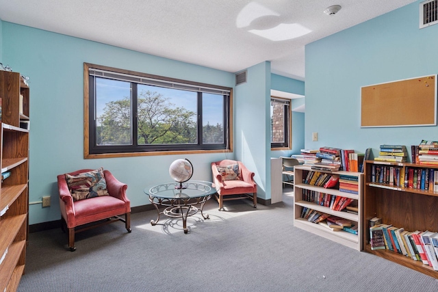 4100 Parklawn Ave Unit 118, Edina, MN 55435 - living area featuring carpet flooring and a textured ceiling