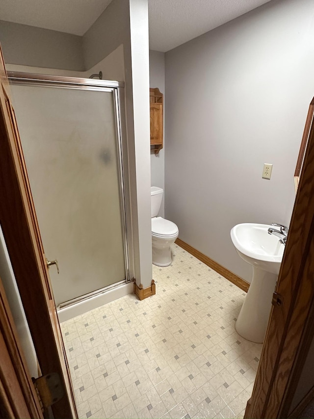 405 Fir Ave, Frazee, MN 56544 - full bathroom with a shower stall and tile patterned floors