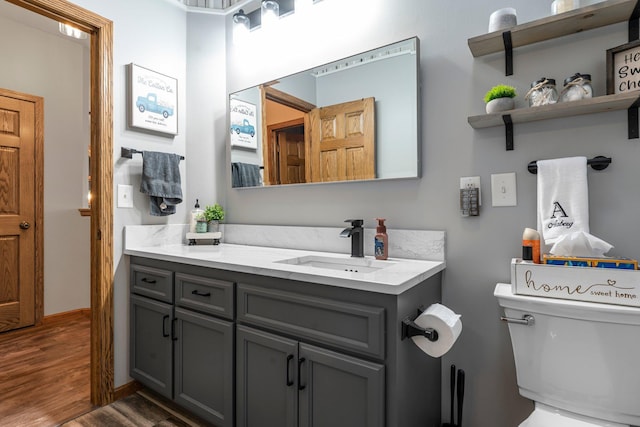 26943 140th St NW, Zimmerman, MN 55398 - bathroom with wood finished floors and vanity