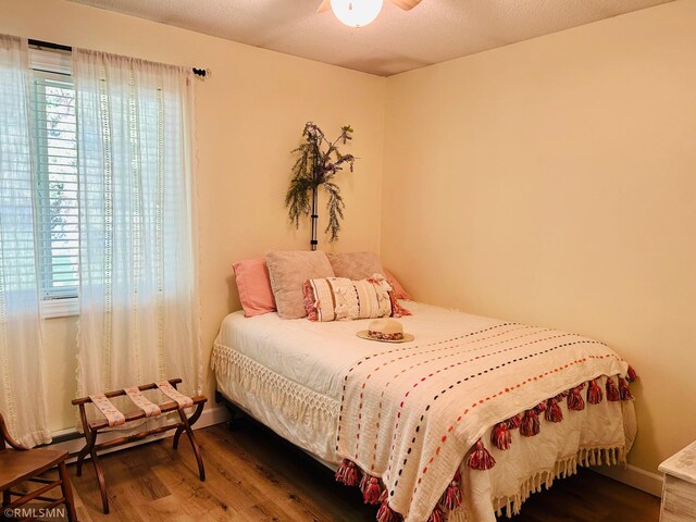 1904 Parkview Rd NE, Alexandria, MN 56308 - bedroom with wood finished floors and a baseboard radiator