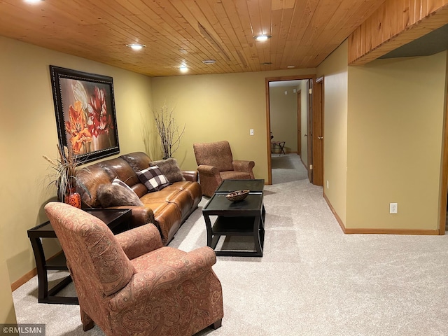 1904 Parkview Rd NE, Alexandria, MN 56308 - carpeted living area with recessed lighting and wooden ceiling
