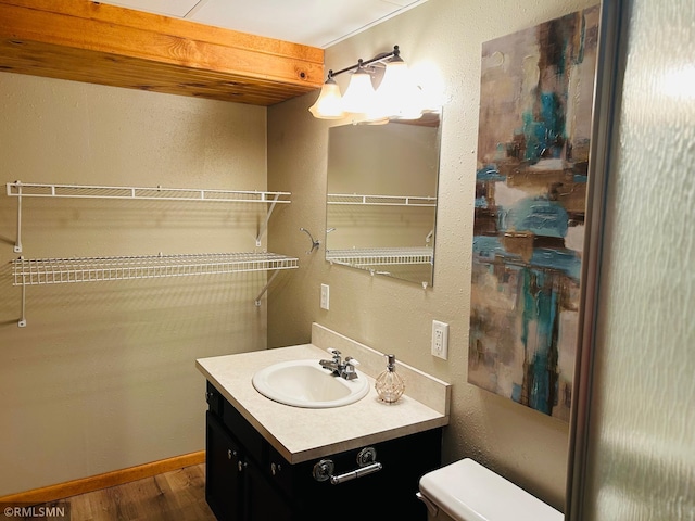 1904 Parkview Rd NE, Alexandria, MN 56308 - bathroom with vanity and wood finished floors