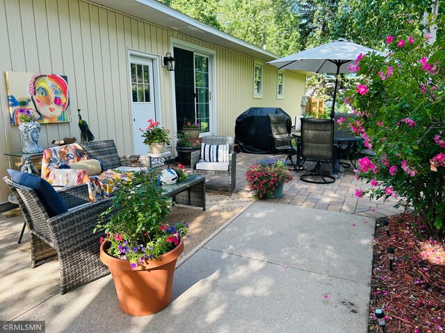 1904 Parkview Rd NE, Alexandria, MN 56308 - view of patio with grilling area and outdoor dining space