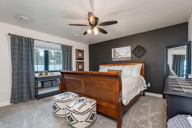 101 Butterfly Ct, Blue Earth, MN 56013 - bedroom with carpet floors and ceiling fan