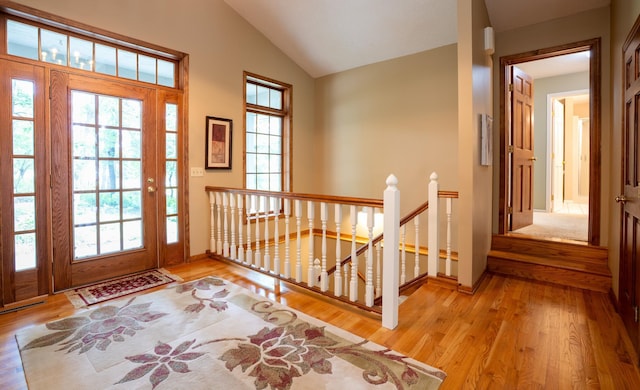 8980 160th Ln NW, Ramsey, MN 55303 - foyer featuring wood finished floors and lofted ceiling