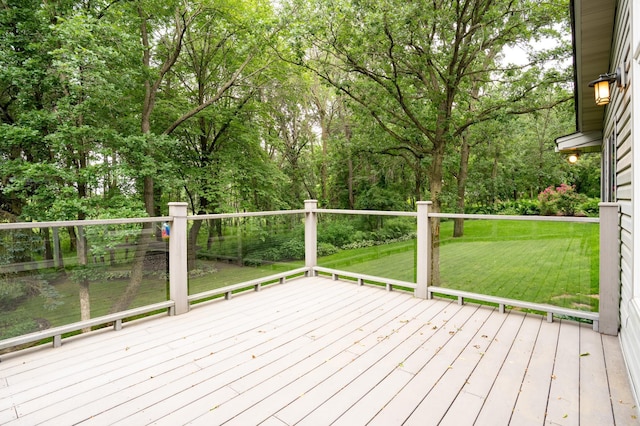 8980 160th Ln NW, Ramsey, MN 55303 - wooden terrace with a lawn