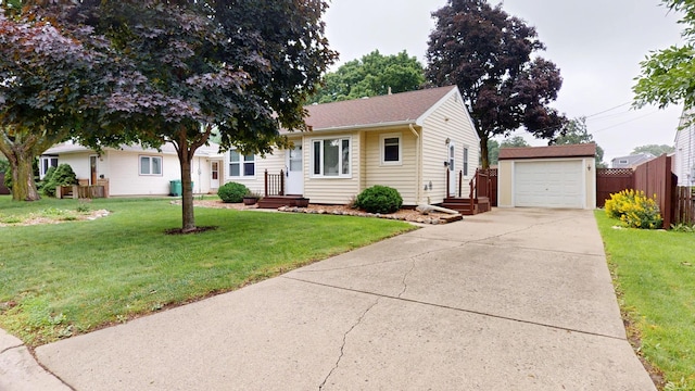 507 Hawthorne St, Albert Lea, MN 56007 - view of front of property featuring an outdoor structure, driveway, and a garage