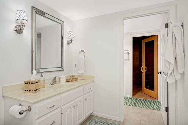 2255 French Creek Cir, Orono, MN 55391 - bathroom with vanity and baseboards