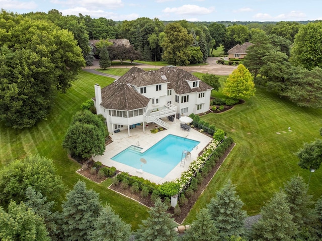 2255 French Creek Cir, Orono, MN 55391 - aerial view of property and surrounding area with a pool area