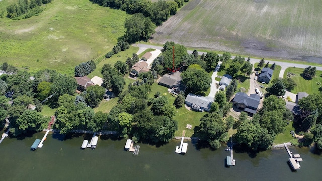 70190 218th St, Dassel, MN 55325 - aerial view of property's location with a large body of water and rural landscape