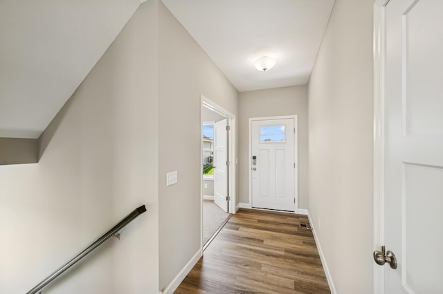 2627 Arbor Dr, Buffalo, MN 55313 - doorway with wood finished floors and baseboards